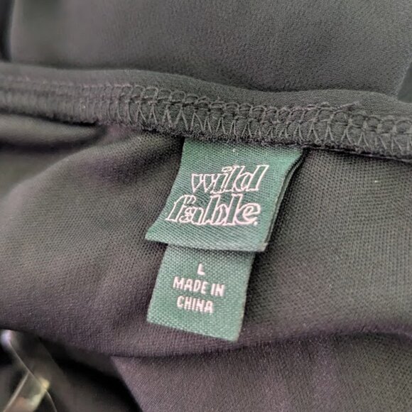 Wild Fable * Women’s Sleeveless Rosette Cup Maxi Dress * Size L – Black (NWT) 🖤 - Picture 7 of 7